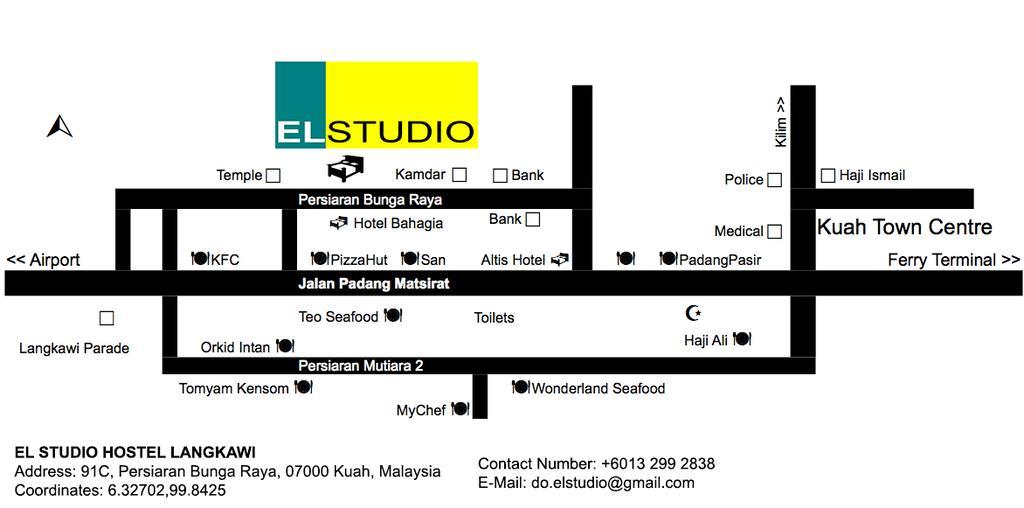 El Studio Hostel Langkawi Куах Екстер'єр фото
